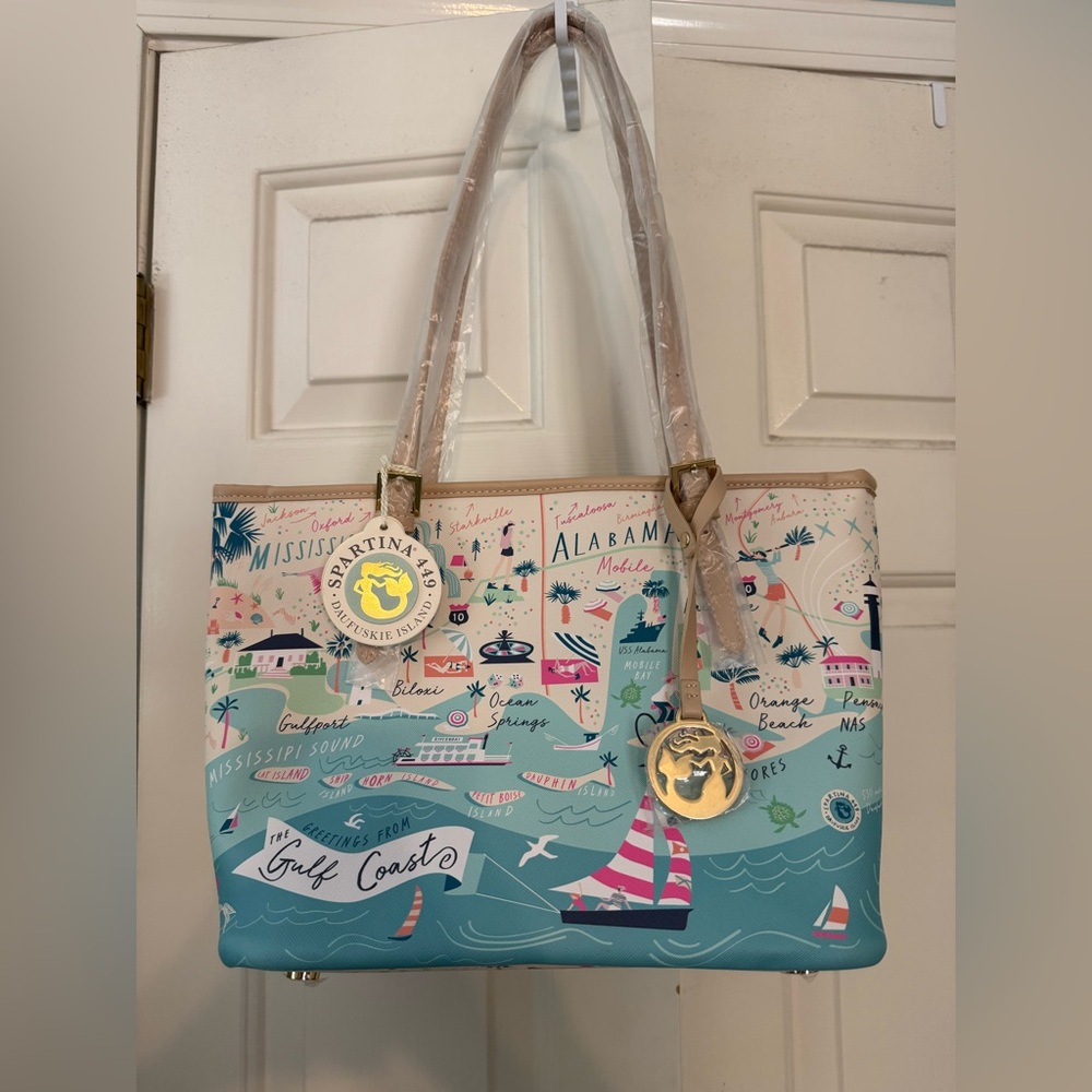 🐚 NWT SPARTINA SMALL GULF COAST TOTE 🐚